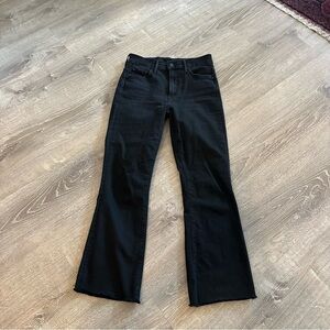 Mother black not guilty the insider crop step fray jeans Size 25